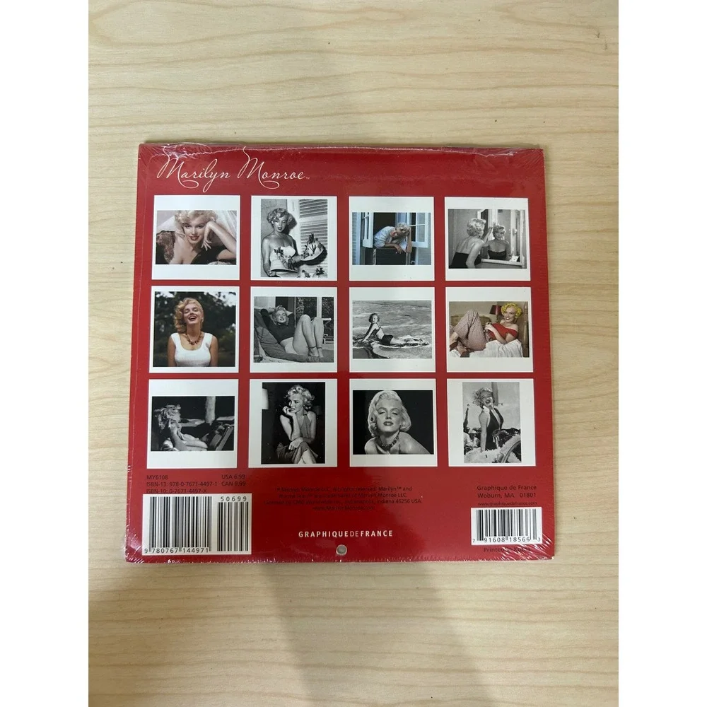 Marilyn Monroe 2008 Wall‎ Calendar Graphique de France Vintage Sealed MY6108